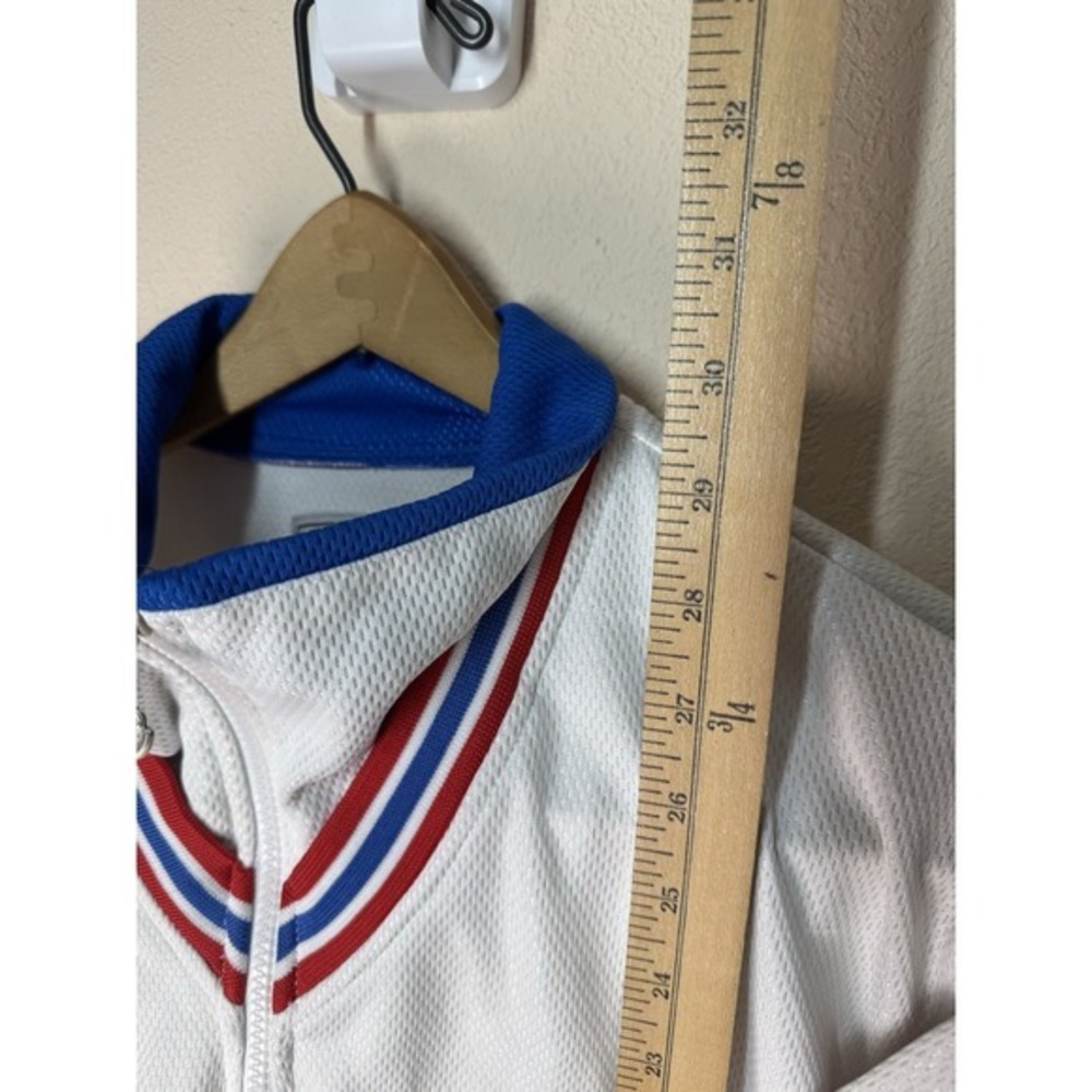 Phat Farm All City Athletiques Red White Blue 1992 Mesh Track Jacket‎ (Men's M) - Picture 6 of 11